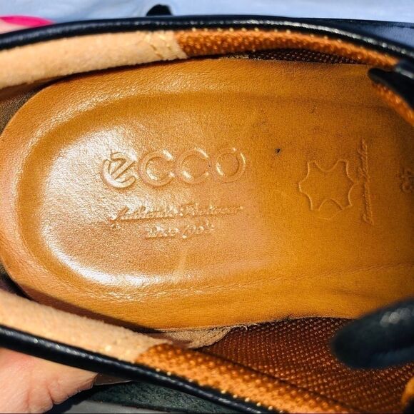 Ecco black leather lace up Oxford shoes 43 main image 4